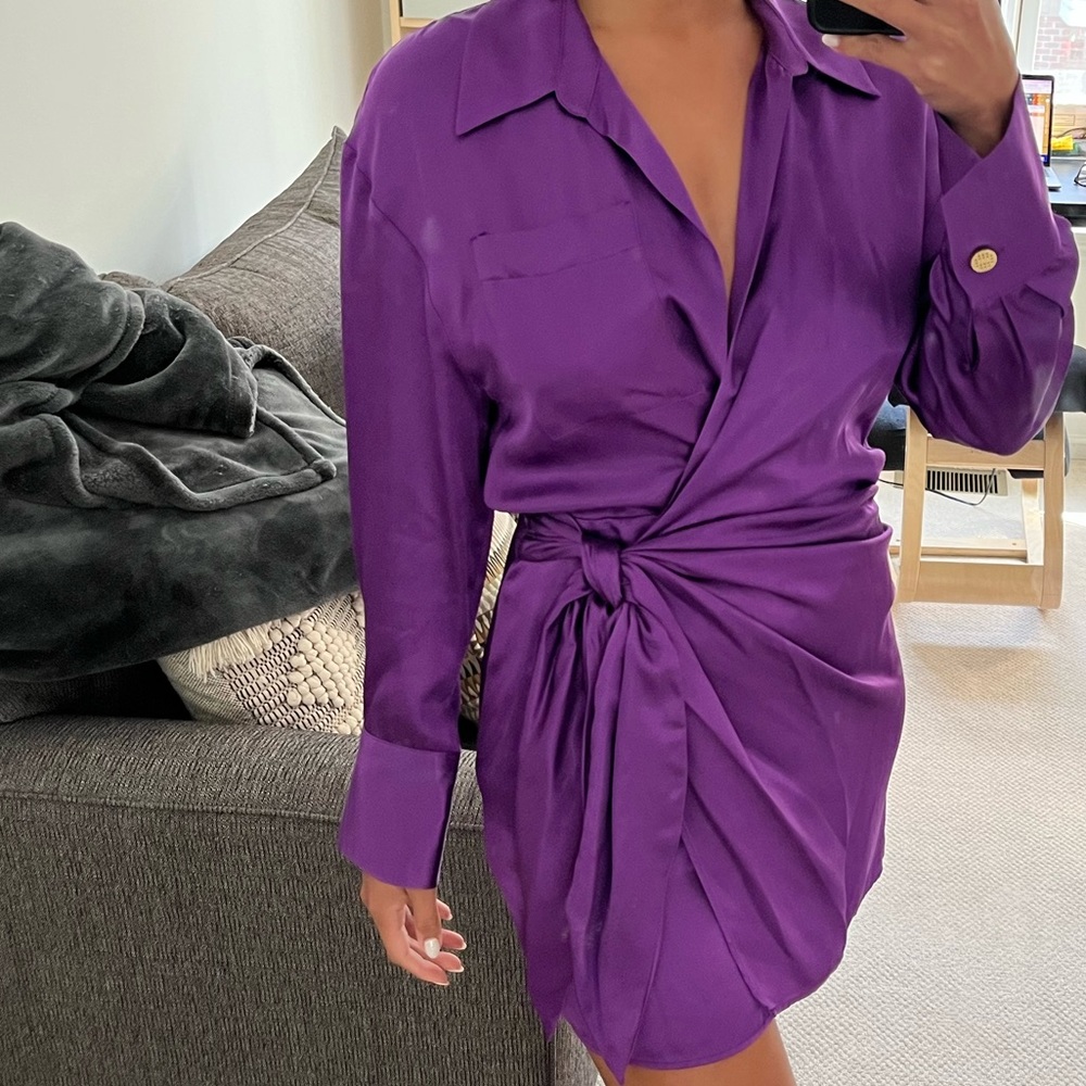 PURPLE DRESS ZARA